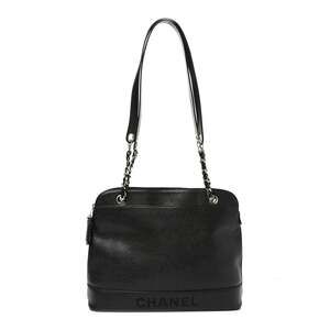 Chanel Caviar Shoulder Bag Black #240565C14B